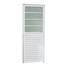 Porta de Cozinha Linha 25 Vidro Boreal 210cm x 80cm Brimak Abertura Es