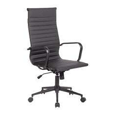 Cadeira de Escritório Presidente Sevilha Alta com Base Office Rivatti Preto