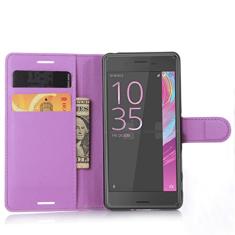Capa para SONY Xperia X, capa carteira flip de couro PU premium com compartimento para cartão, suporte e fecho magnético [capa interna de TPU à prova de choque] Compatível com SONY Xperia X