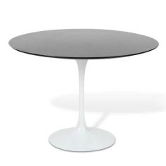 Mesa Saarinen Redonda São Gabriel 100cm - Base Branca - mgsaarinen