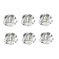 Kit 6 Un. Spot Cristal Embutir G9 Gesso Sanca Lavabo Ac661