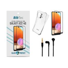 Kit Película 3D + Capa Transparente + Fone de Ouvido para Samsung Gala