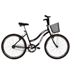 Bicicleta Feminina Aro 26 Beach Preta - Dalannio Bike