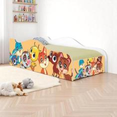 Mini Cama Fun Bichinhos Infantil Com Colchão - Kids Mobili