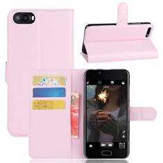 DOOGEE Shoot 2, capa carteira flip de couro PU premium com compartimento para cartão, suporte e fecho magnético [capa interior de TPU à prova de choque] Compatível com DOOGEE Shoot 2