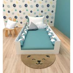Cama Montessori com proteção lateral - Anita Design, Solteiro