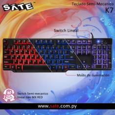 Teclado Sate K71 Gamer Semi Mecanico Port - Satellite