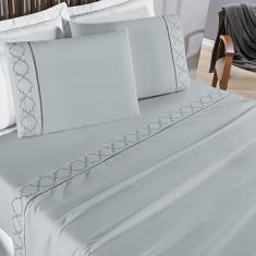 Jogo Cama Lençol Santoro King Micropercal 300 Fios 4 Peças