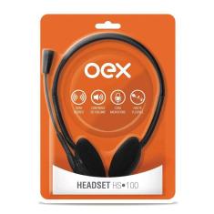 Headset P2 preto HS100 - Oex