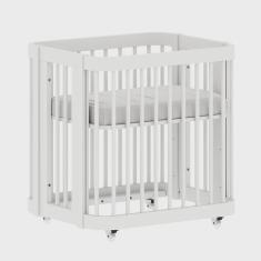 Berço Evolutivo 3 em 1 com Colchão – Branco