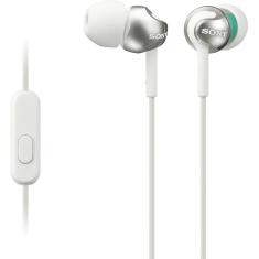 Fone De Ouvido Sony Mdr-ex110ap Com Microfone - Branco