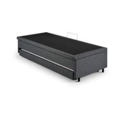 Bicama Solteiro Com Baú 88x188 Linho Cinza