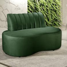 Sofá Redondo Curvo Orgânico Namoradeira Doha Verde