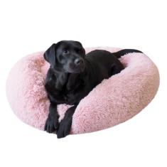 PEPPY BUDDIES Cama calmante premium para cães + tapete refrescante removível, cama para cachorro donut, lavável, ideal para cães pequenos e grandes e cama redonda para cães, vários tamanhos, fácil de