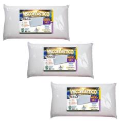 Kit de 3 Travesseiros Nasa Tamanho King - MarcByan