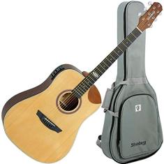 Violão Folk Strinberg Sd201hc Black Plus Half Cutaway