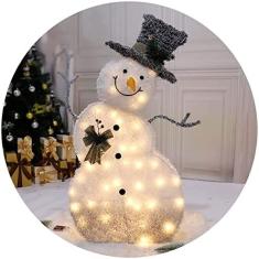 Boneco De Neve LED Holiday Light, Decorações Adoráveis ​​de Boneco De Neve Para Ambientes Internos, Boneco De Neve Para Decoração De Natal Iluminada Ao Ar Livre, Para Casa, Gramado, Quintal, Shopp