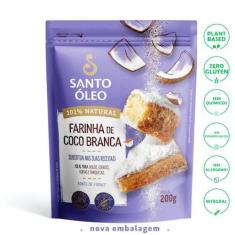 Farinha De Coco Branca 200 G - Santo Óleo - 01 Un