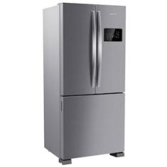Geladeira Brastemp French Door BRO85AK Frost Free Tecnologia Inverter Turbo Freezer Design Premium 554 L Inox