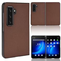 Capa de telefone para Microsoft Surface Duo 2, capa de telefone carteira flip de couro com compartimento para cartão, design flip estável
