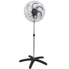 Ventilador Coluna 50cm Bivolt 200W Industrial Turbo Turbão 6 Pás Grade 120 Fios GF Vitalex Preto