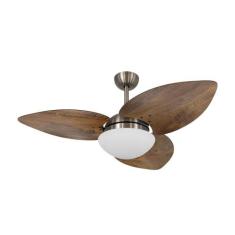Ventilador de Teto Kovalski Bronze 3 Pás Rádica Imbuia 127V - Mais de 