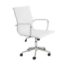 Cadeira De Escritório Sevilha Pu Branco Baixa Rivatti