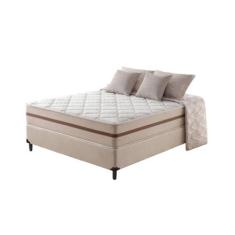 Cama Box + Colchão de Viúva Classic Molas Pocket 128x188x61cm - Lucas 