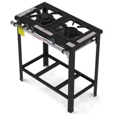Fogão Industrial Gastromaq 2 Bocas Mistas Baixa Pressão Fg302lm
