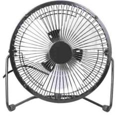 Ventilador De Metal Usb Mini Portatil De Mesa 14Cm Bivolt