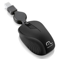 Mouse Óptico Retratil Emborrachado Usb 1200Dpi Mo231 Multilaser