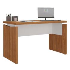 Mesa Para Escritório Home Office 145cm Corp A06 Freijó/branco - Mpozenato