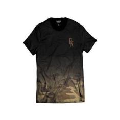 Camiseta Camuflada Marrom Street Wear Di Nuevo DN Degradê-Masculino