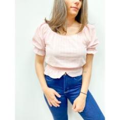 Blusa cropped-Feminino