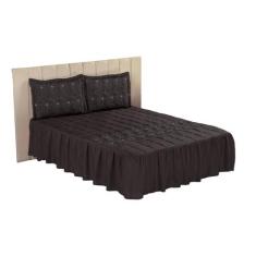 Colcha Casal Padrão 3 Peças Diva - Tuca Casa, Tabaco