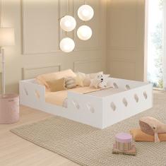 Cama para Criança Infantil Montessoriana Casal Helena - Branca