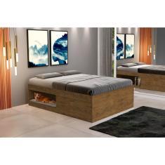 Cama Casal Com 2 Sapateiras E 2 Nichos Laura Yescasa Jequitiba