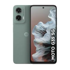 Smartphone Motorola Moto g35 5G - 256GB 12GB (4GB RAM+8GB Ram Boost) e Camera 50MP com AI NFC Tela 6.7" com Superbrilho - Cinza Vegan Leather