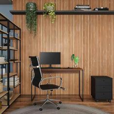 Mesa de Escritório Nathan Nogal 120 cm