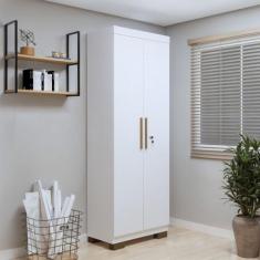 Armário Multiuso 2 Portas com Chave e 5 Prateleiras Asteca - Valdemóve