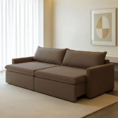 Sofá Cama Retrátil e Reclinável 200cm Marselha - Montano Estofados