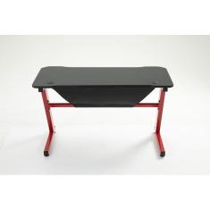 Mesa Gamer Pelegrin PEL-003P Preta e Vermelha Metal e MDF