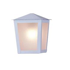 Luminária Arandela Ideal Aço Quadrado Sem Braço L15 Cor Branca