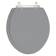 Tampa de Vaso Poliéster Fiori Cinza Escuro para bacia Fiori 6lpf