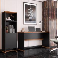 Conjunto Escritório 2 Peças - Mesa e Armário Berlin