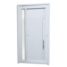 Porta de PVC Pivotante 216x120cm Premium Tecplus100 Brimak Branco