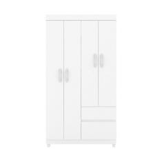 Guarda-Roupas Solteiro 4 Portas 2 Gavetas Multimóveis CR35187