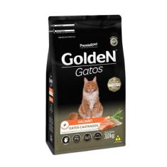 Ração Golden Gatos Castrados Salmão, 3kg