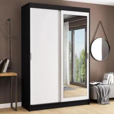 Guarda-Roupa Solteiro Madesa Tokio 2 Portas de Correr com Espelho 2 Ga