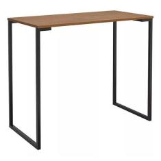 Escrivaninha Industrial Rafaela Com Pés Em Aço Preto 90cm - Casa Donne